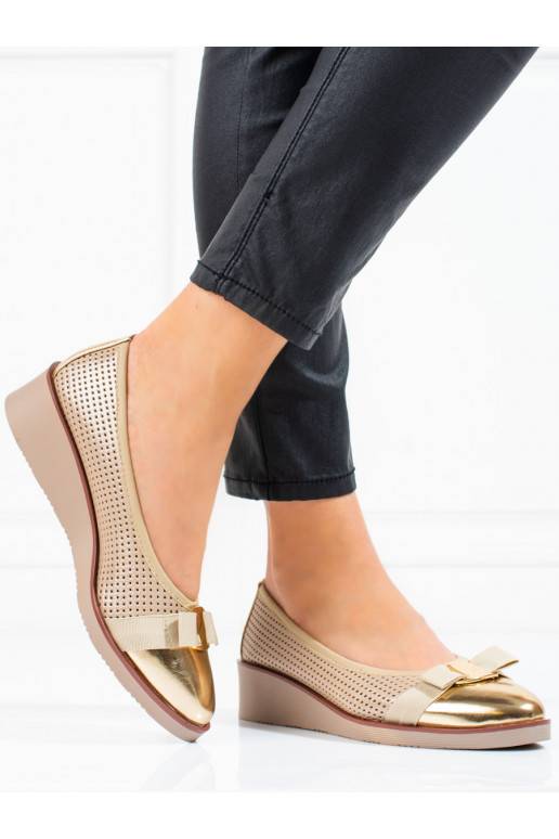 Lodičky dámské Potocki zlaté ažurové