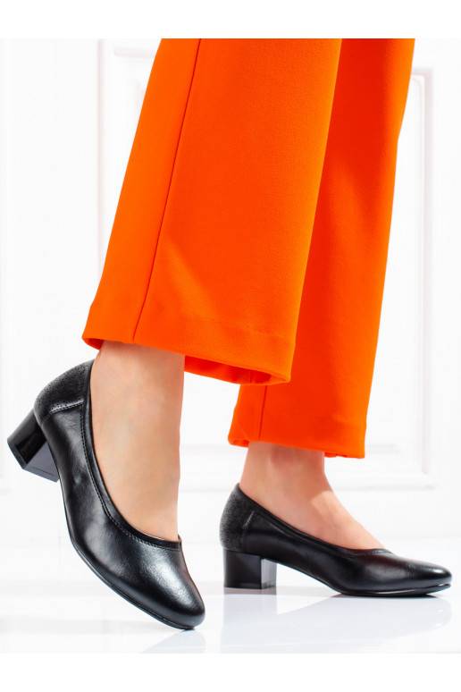 Dámské lodičky na nízkém podpatku Potocki černé