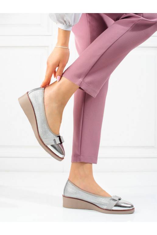 Lodičky dámské Potocki stříbrné ažurové