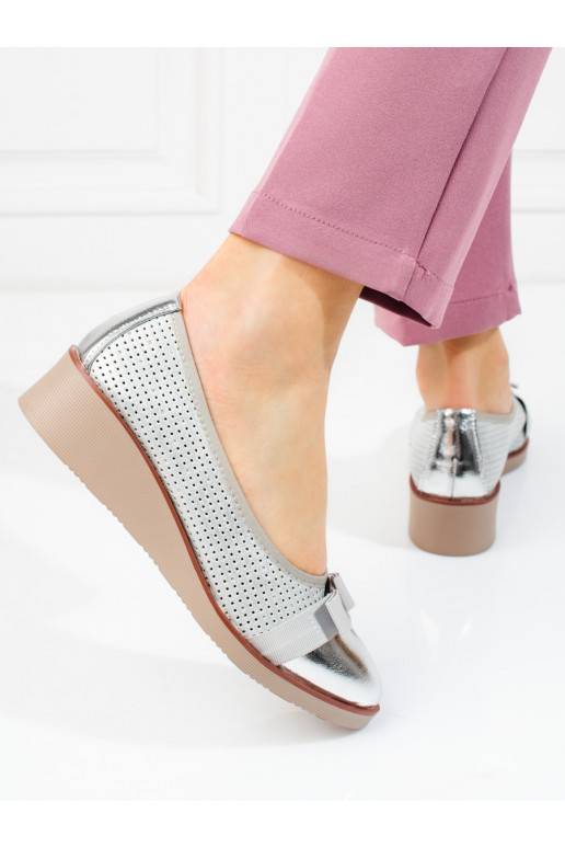 Lodičky dámské Potocki stříbrné ažurové