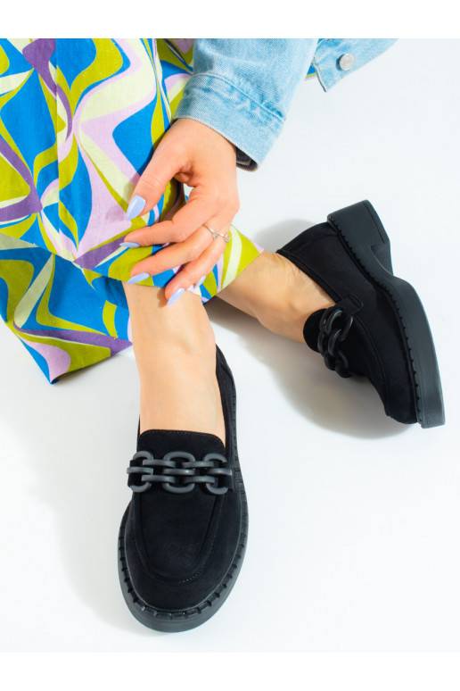 Dámské mokasíny Potocki semišové černé