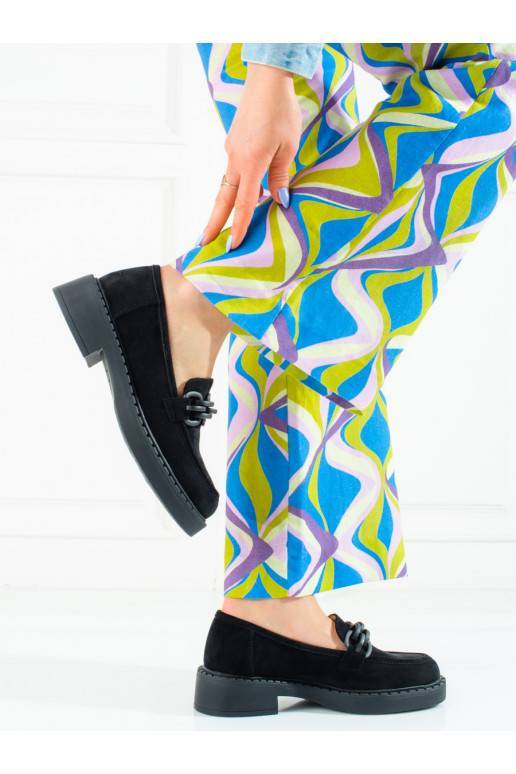 Dámské mokasíny Potocki semišové černé