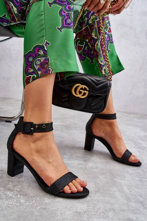 Černé lesklé vysoké podpatky Maxim Černé lesklé vysoké podpatky Maxim