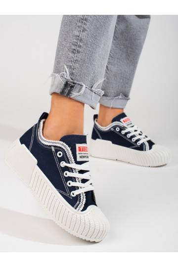 Dámské nízké tenisky Shelovet tmavě modré 2