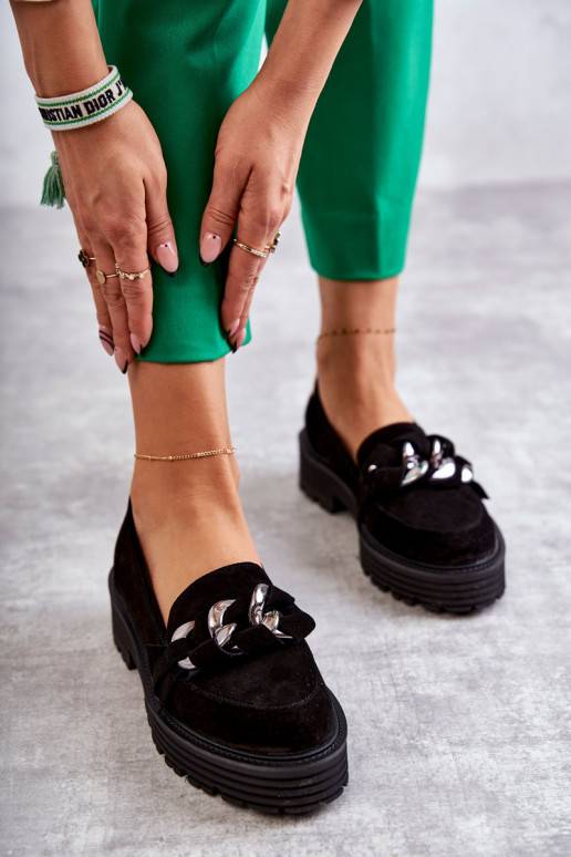 Černé semišové boty Laura Messi Černé semišové boty Laura Messi