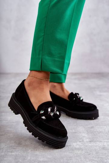 Černé semišové boty Laura... 2