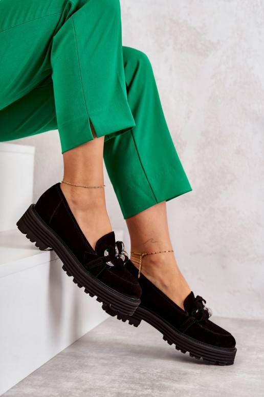 Černé semišové boty Laura Messi Černé semišové boty Laura Messi