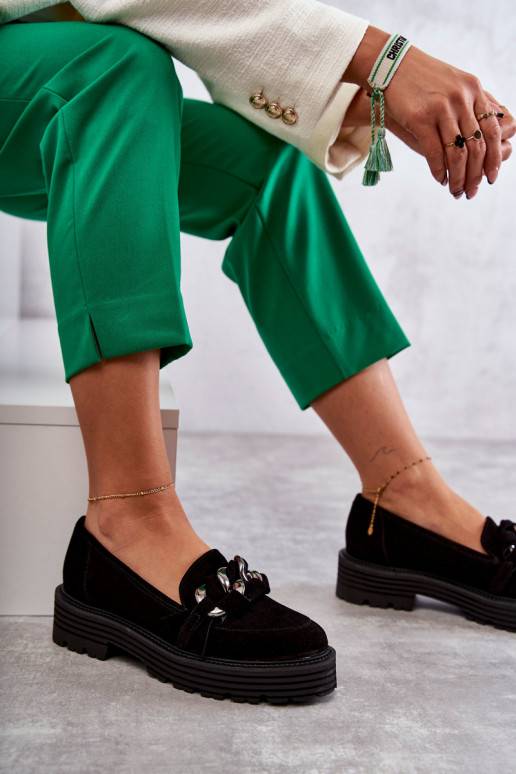 Černé semišové boty Laura Messi Černé semišové boty Laura Messi