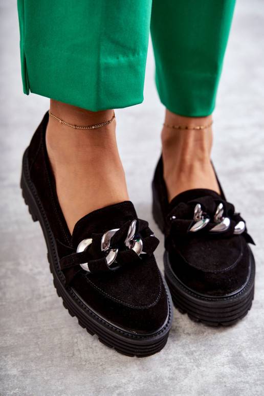 Černé semišové boty Laura Messi Černé semišové boty Laura Messi