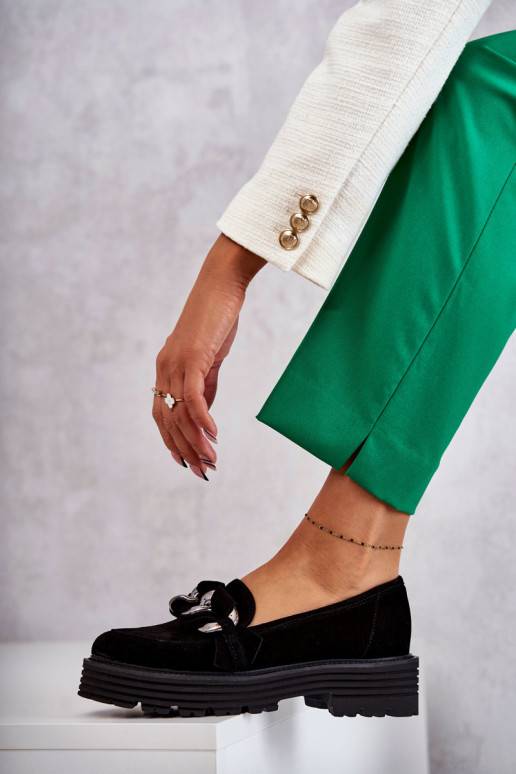 Černé semišové boty Laura Messi Černé semišové boty Laura Messi