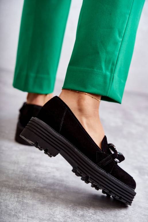 Černé semišové boty Laura Messi Černé semišové boty Laura Messi