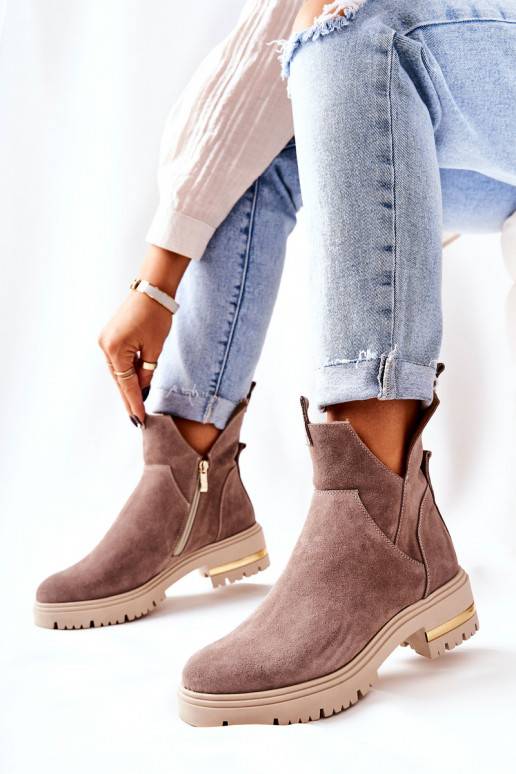 Vyhřívané kozačky v barvě cappuccino... Vyhřívané kozačky v barvě cappuccino...