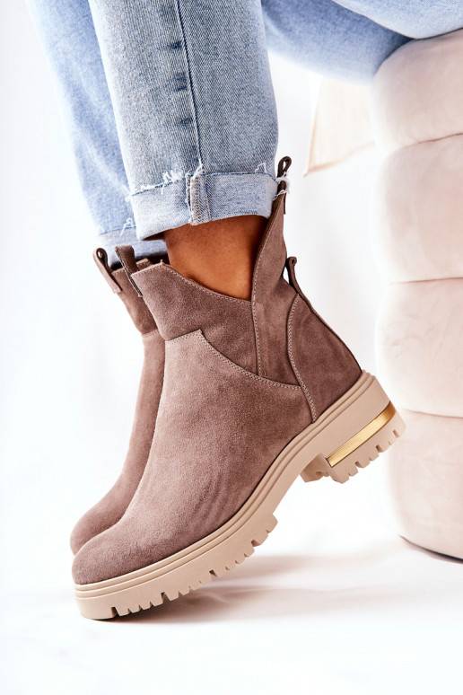 Vyhřívané kozačky v barvě cappuccino... Vyhřívané kozačky v barvě cappuccino...