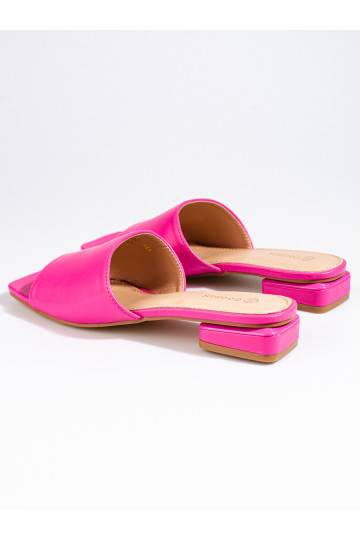 Dámské klasické růžové nazouváky na podpatku Shelovet  2