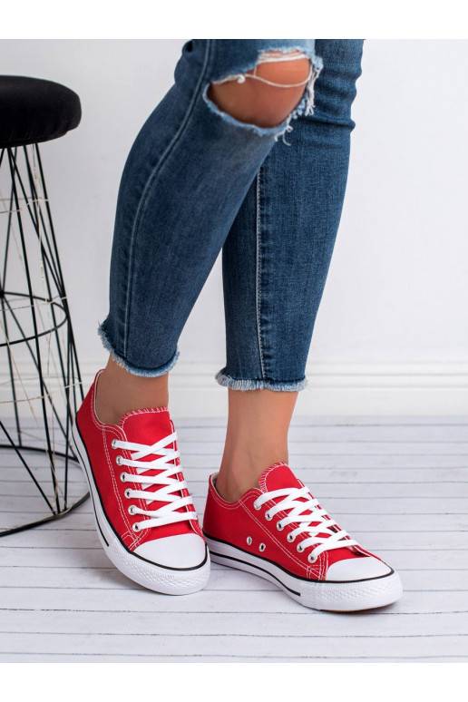 Klasické červené tenisky Shelovet