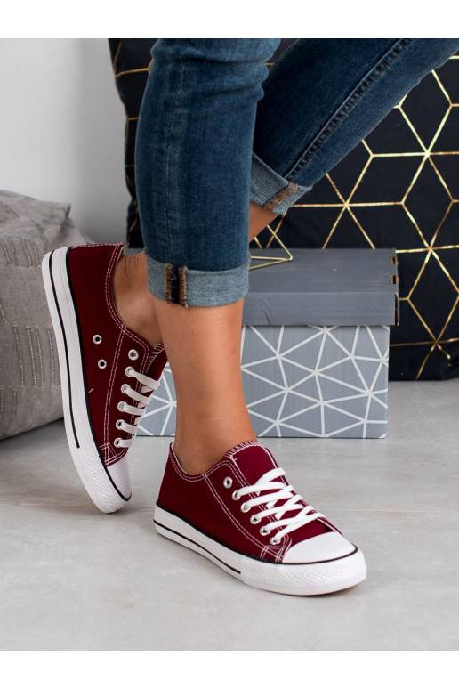 Klasické bordó tenisky Shelovet