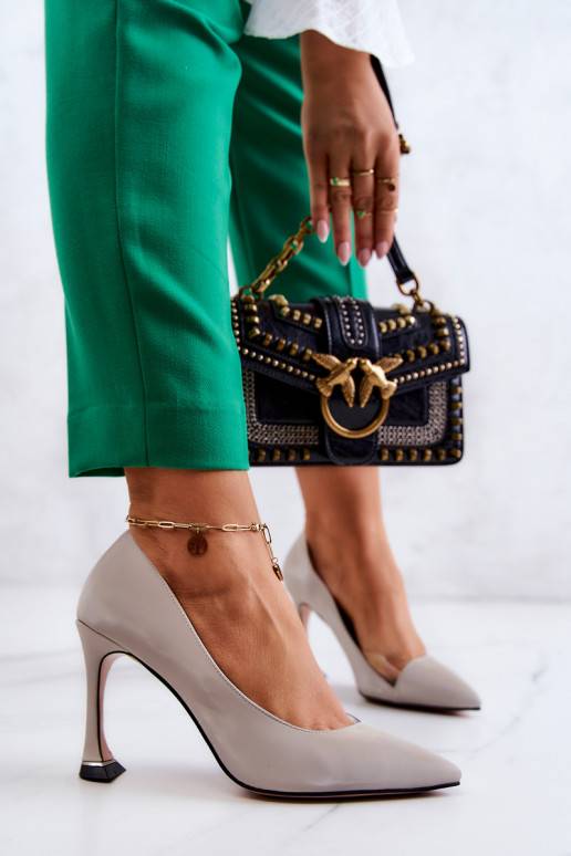 Dámské vysoké podpatky Tamira v šedé...