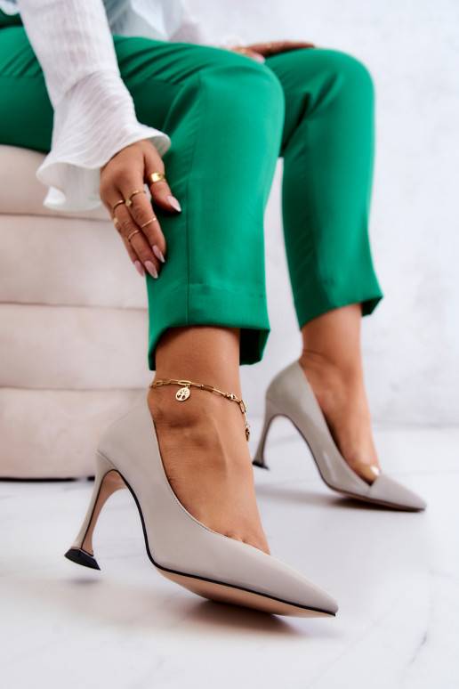 Dámské vysoké podpatky Tamira v šedé...