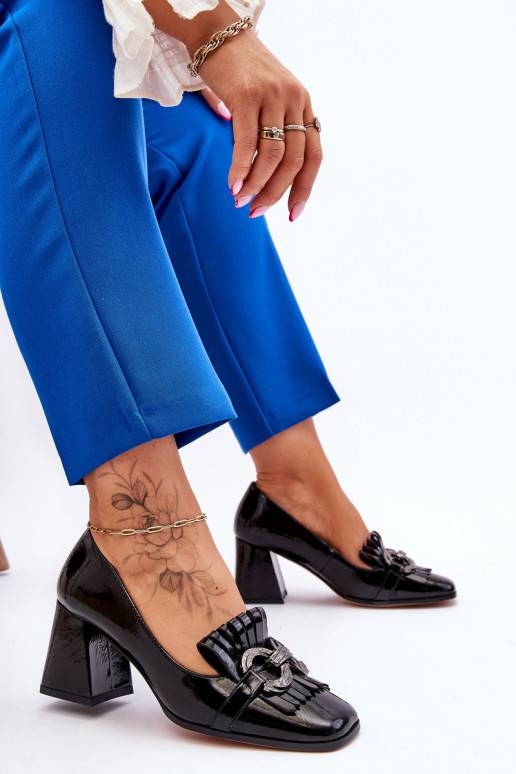 Černé boty Mercy s podpatkem pro ženy Černé boty Mercy s podpatkem pro ženy