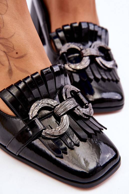 Černé boty Mercy s podpatkem pro ženy Černé boty Mercy s podpatkem pro ženy