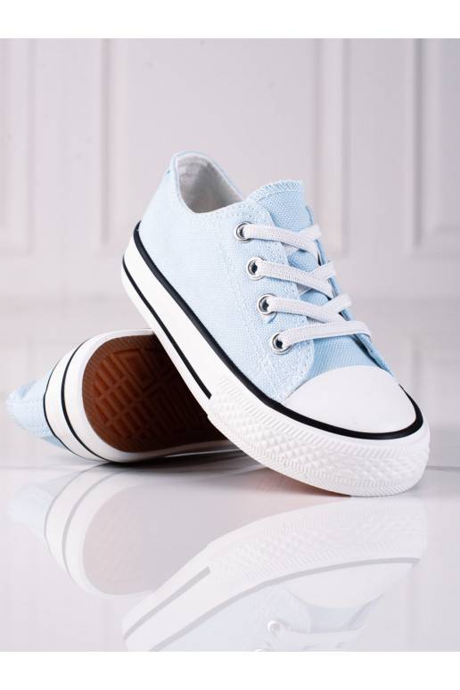 Modré dětské tenisky Vico s gumičkami