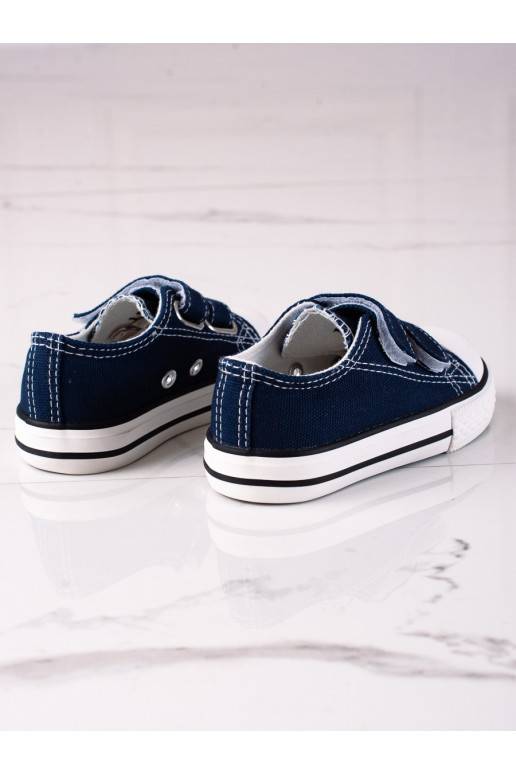 Dětské tenisky Vico na suchý zip tmavě modré