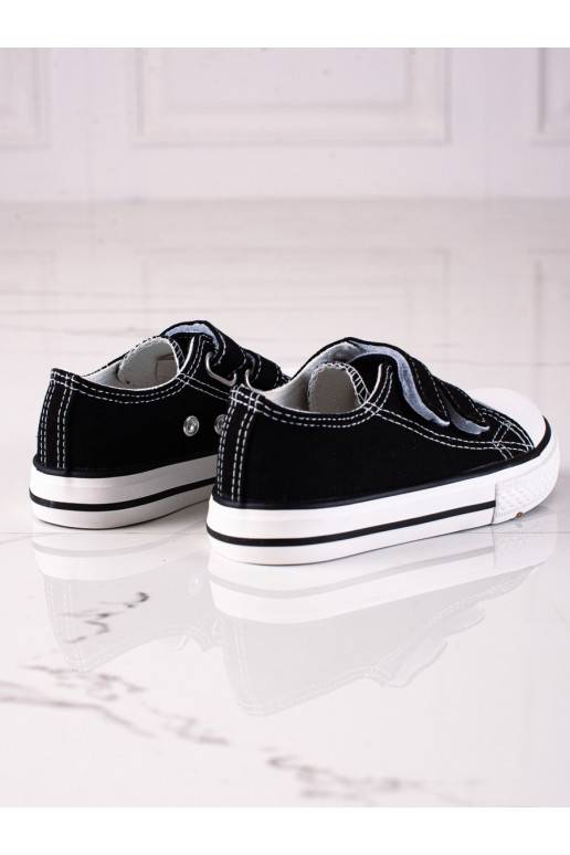 Dětské tenisky Vico na suchý zip černo-bílé