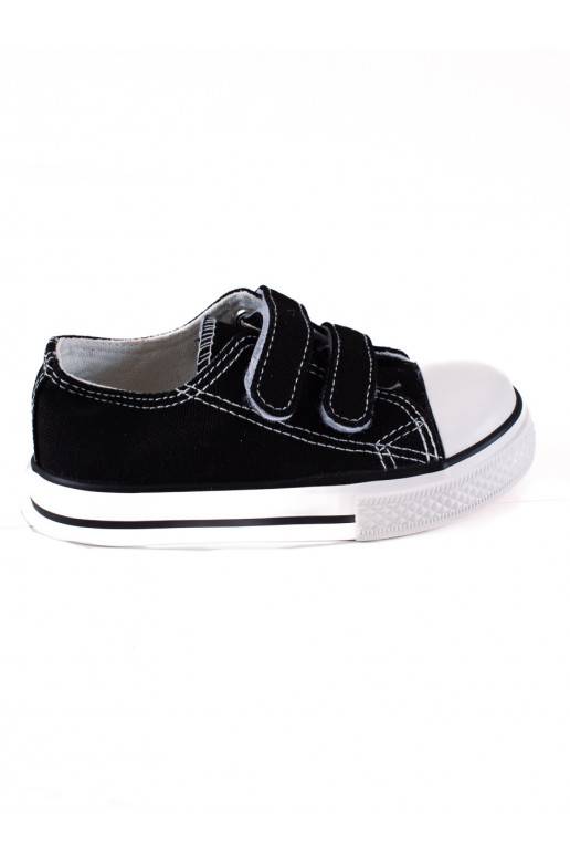 Dětské tenisky Vico na suchý zip černo-bílé