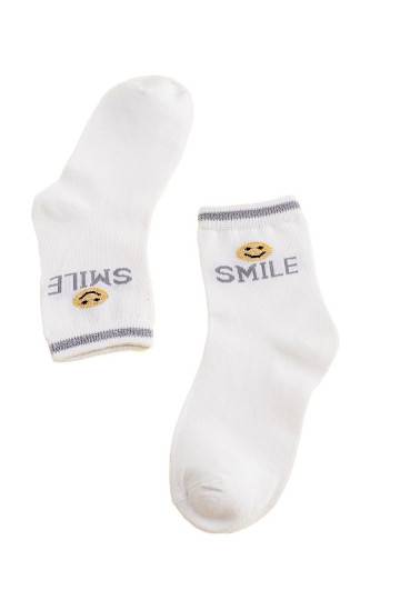 Dětské ponožky Shelovet bílé Smile
