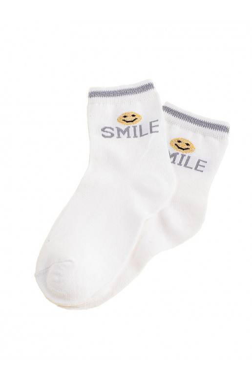 Dětské ponožky Shelovet bílé Smile