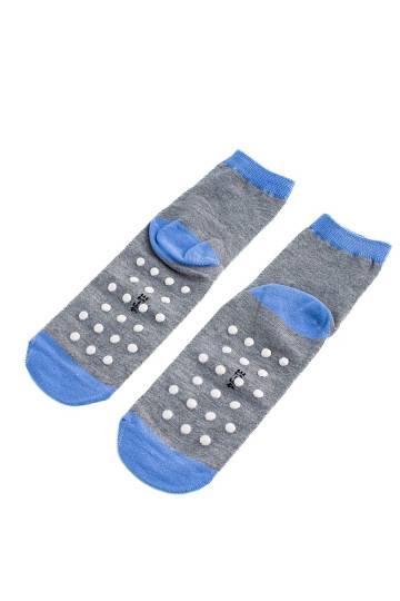 Dětské protiskluzové ponožky Shelovet, šedo modré mimozemšťan 2