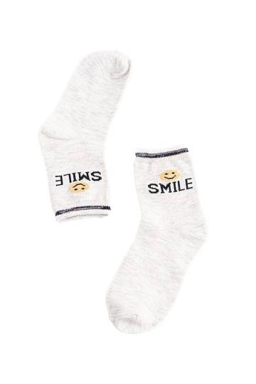 Dětské ponožky Shelovet světle šedé Smile