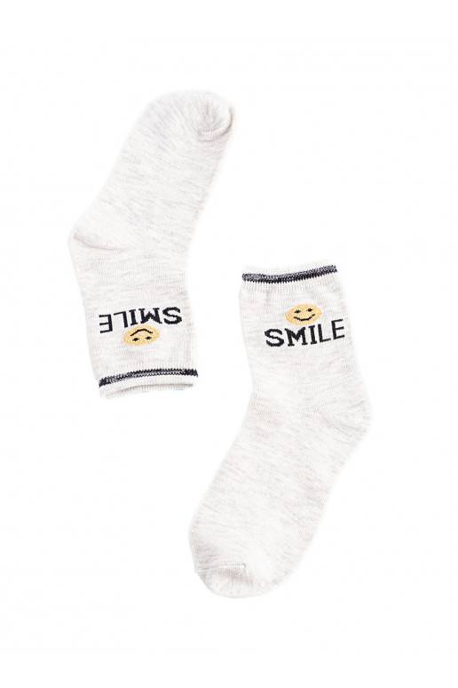 Dětské ponožky Shelovet světle šedé Smile