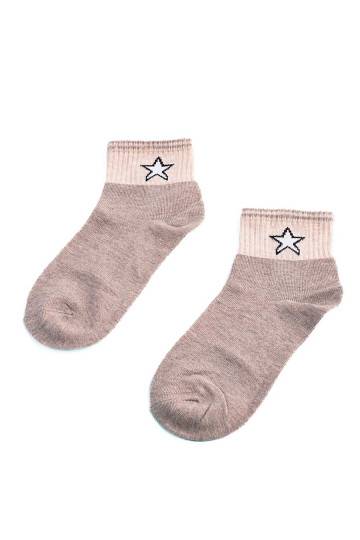 Dětské ponožky Shelovet béžové s hvězdou 2