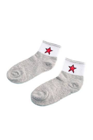Dětské ponožky Shelovet šedé s hvězdou