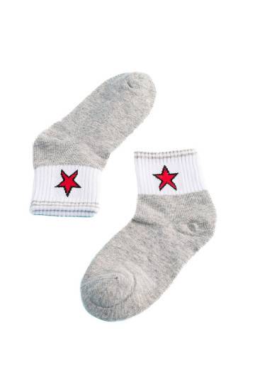 Dětské ponožky Shelovet šedé s hvězdou 2