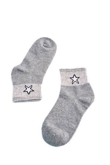 Dětské ponožky Shelovet šedé s hvězdou