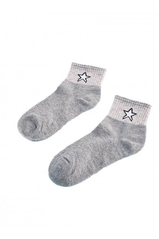 Dětské ponožky Shelovet šedé s hvězdou Dětské ponožky Shelovet šedé s hvězdou