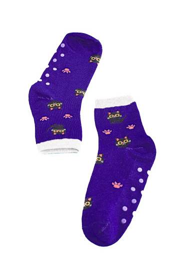 Dětské protiskluzové ponožky Shelovet modré kočky