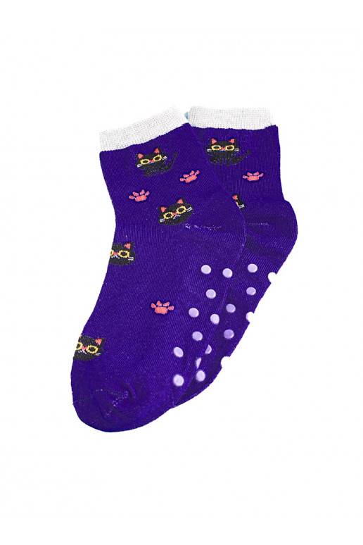 Dětské protiskluzové ponožky Shelovet modré kočky Dětské protiskluzové ponožky Shelovet modré kočky