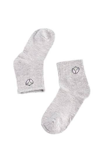 Dětské ponožky Shelovet šedé jahůdky