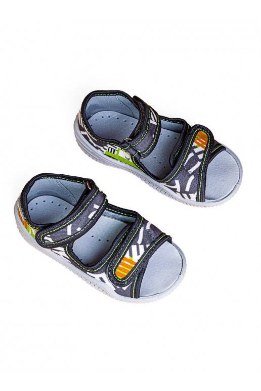Pantofle chlapecké Viggami Ignaś s potiskem