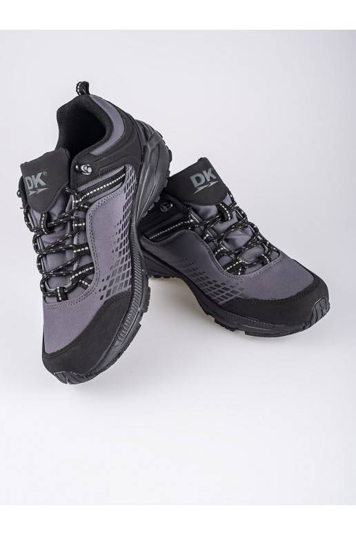 Pánské trekové boty na hrubé podrážce DK šedé