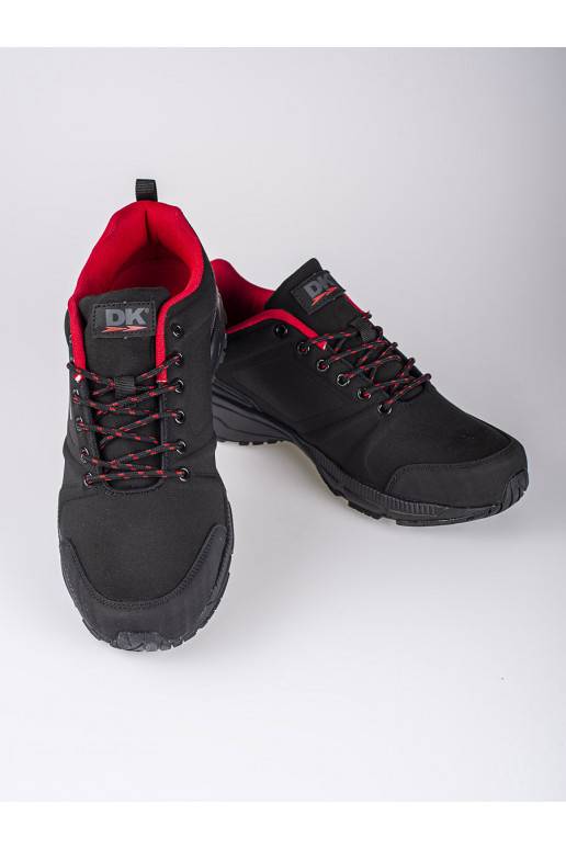 Pánské trekové boty DK černo-červené