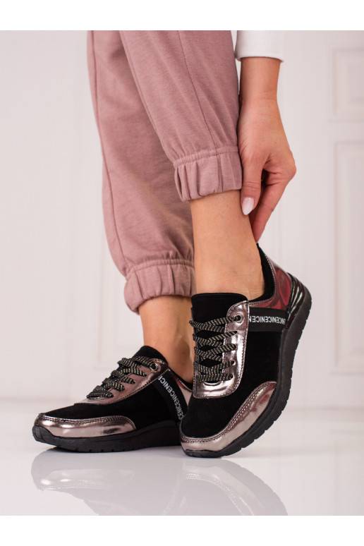 Šedé sportovní boty Shelovet z přírodní kůže