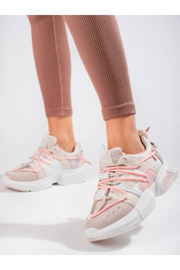 Dámské růžové sneakersy Shelovet se zatahovaním