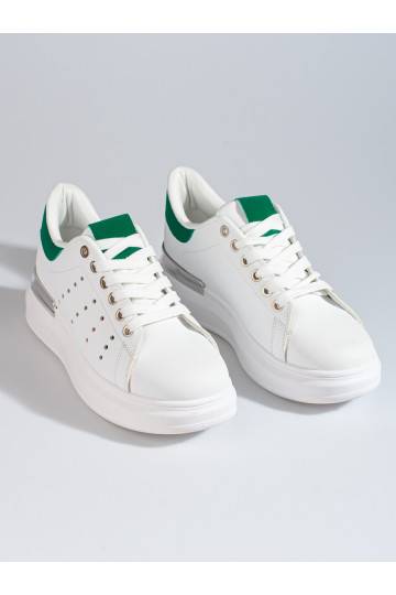 Bílé sportovní sneakersy Shelovet se silnou podrážkou 2