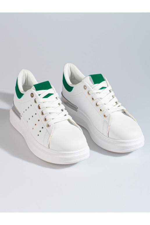 Bílé sportovní sneakersy Shelovet se silnou podrážkou