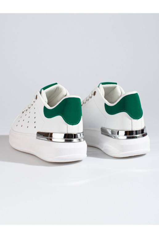 Bílé sportovní sneakersy Shelovet se silnou podrážkou