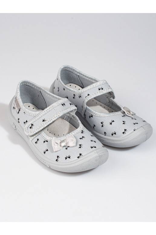 Šedé pantofle Viggami Kalina pro dívky